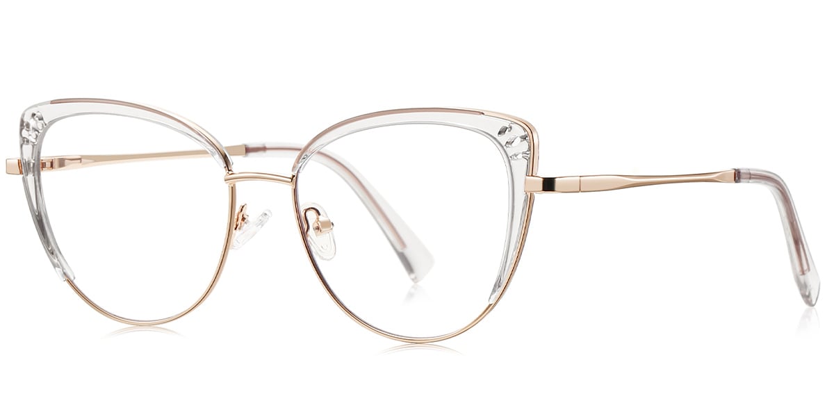 Cat Eye Frame translucent-white