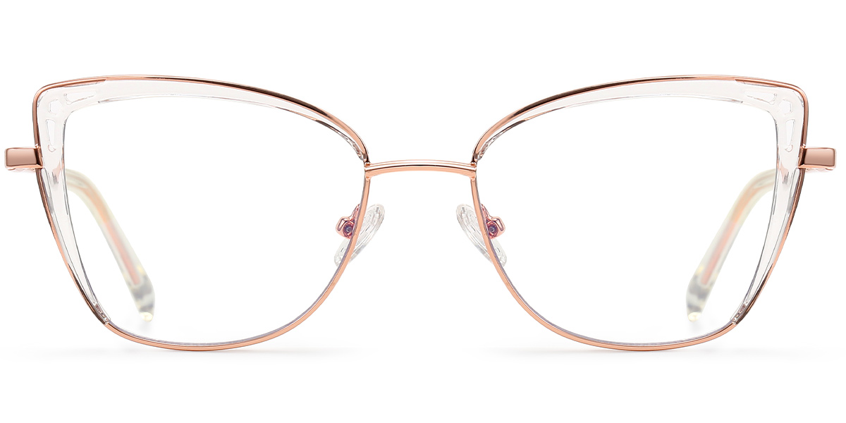 Cat Eye Frame translucent-white