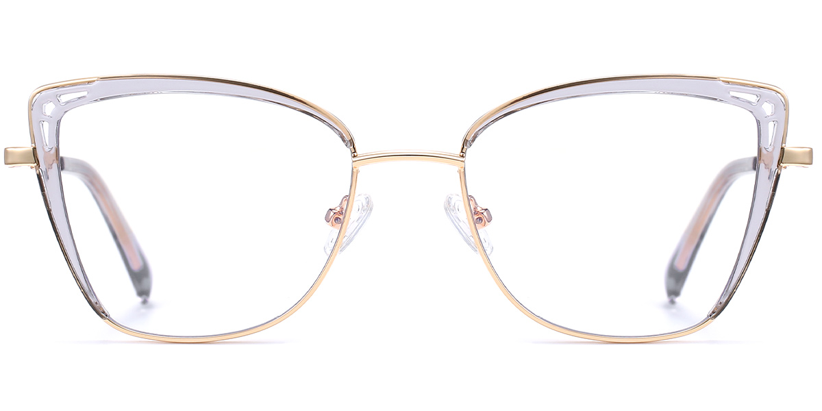 Cat Eye Frame translucent-grey