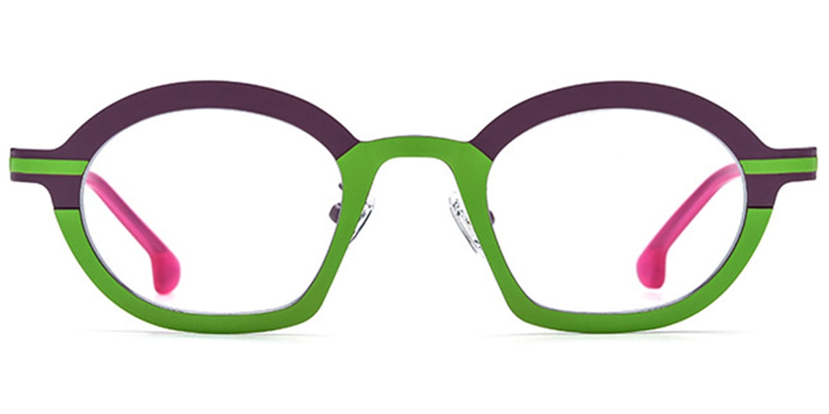 Titanium Geometric Frame pattern-green