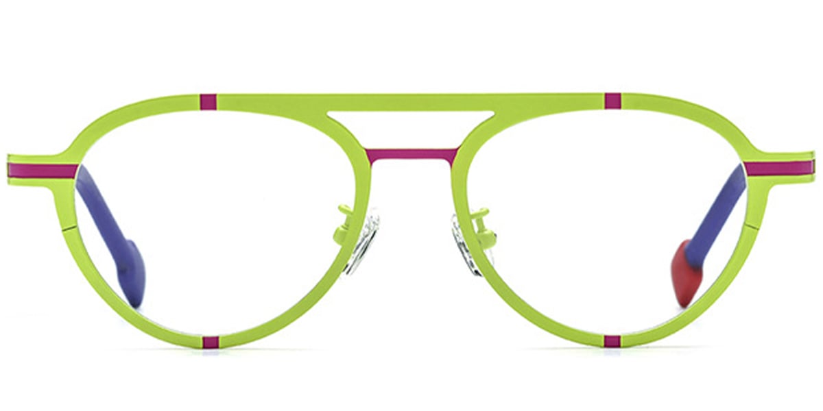 Titanium Aviator Frame pattern-green