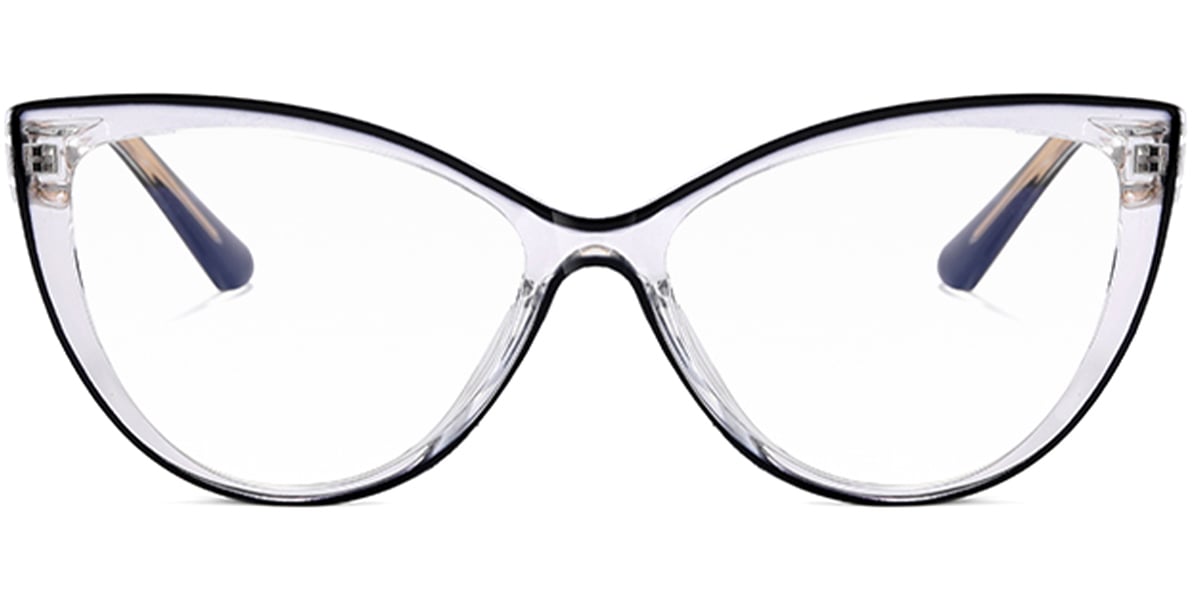 Cat Eye Frame pattern-black