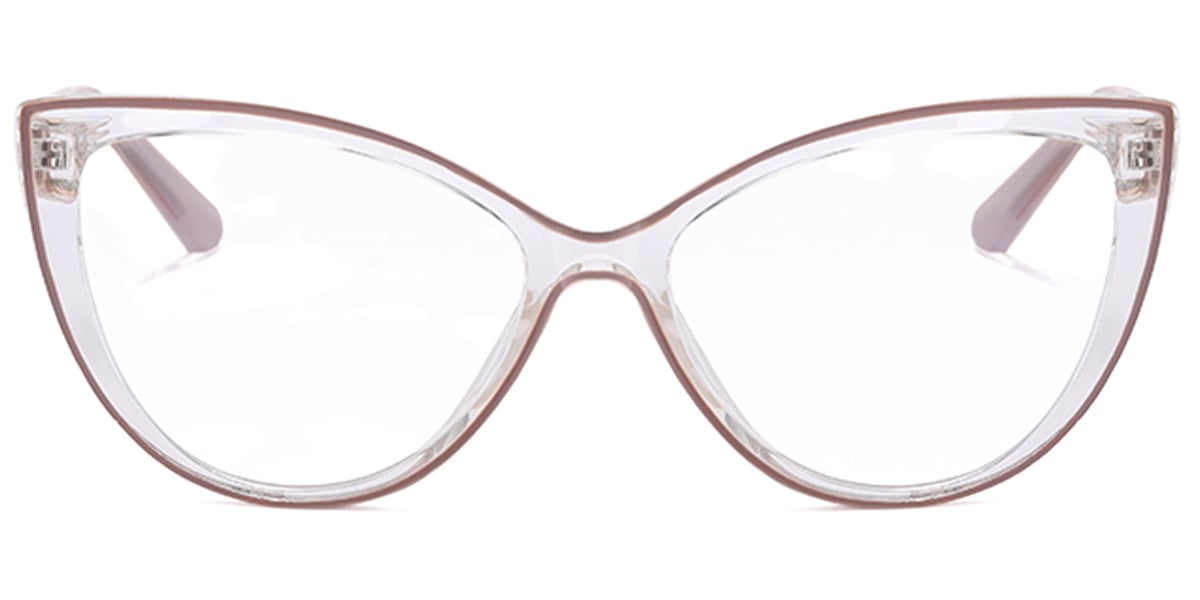 Cat Eye Frame pattern-light_brown