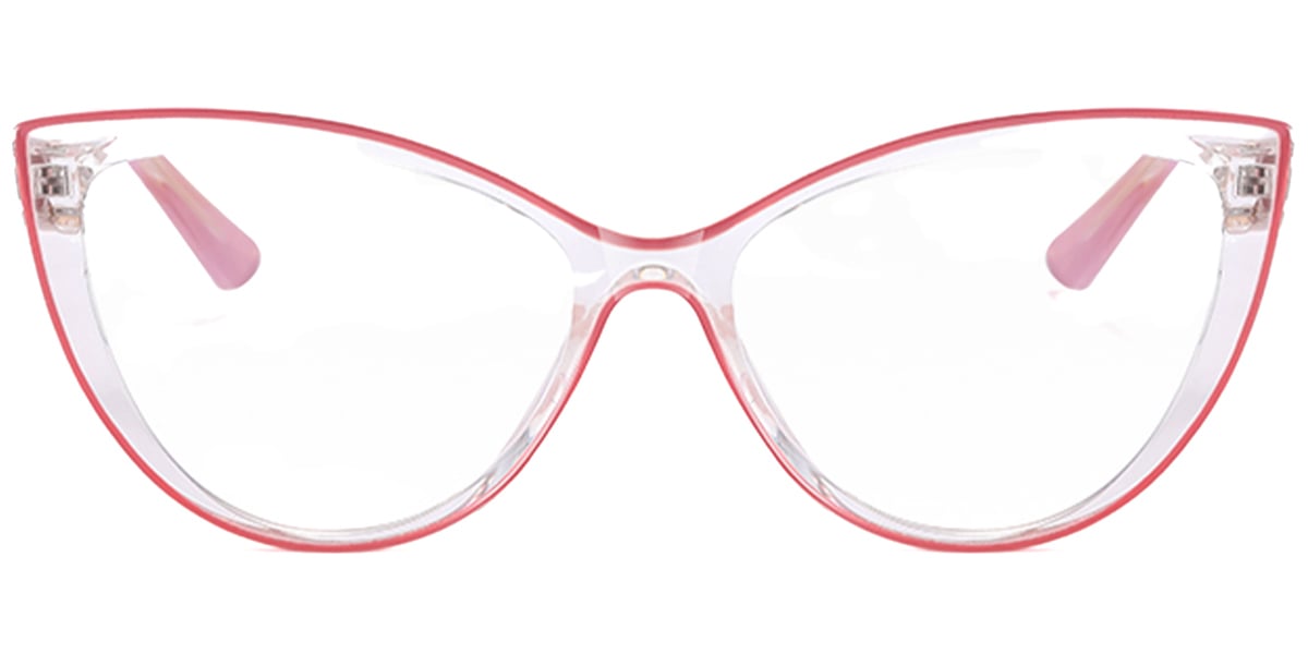 Cat Eye Frame pattern-pink