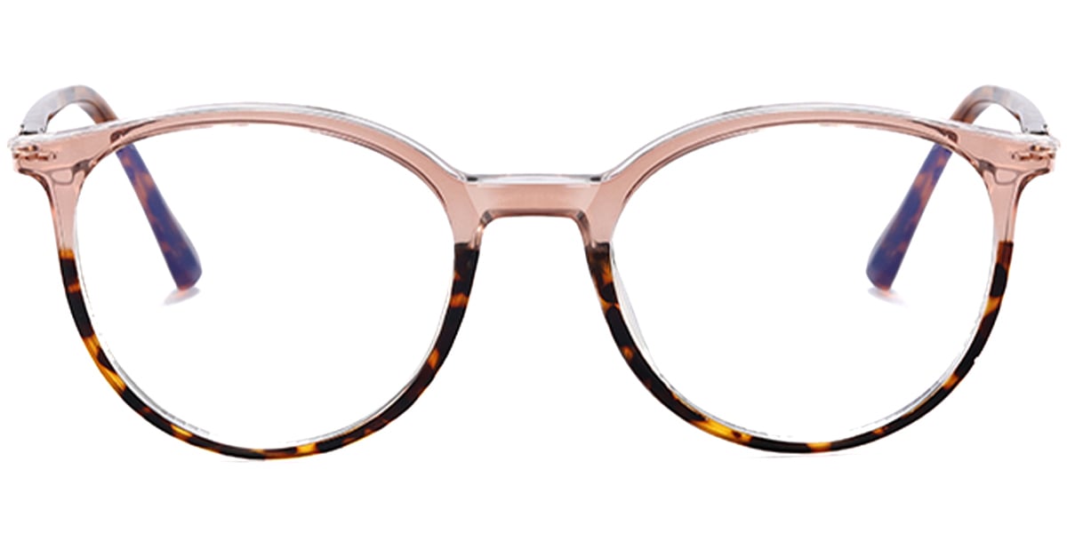 Round Frame pattern-tortoiseshell