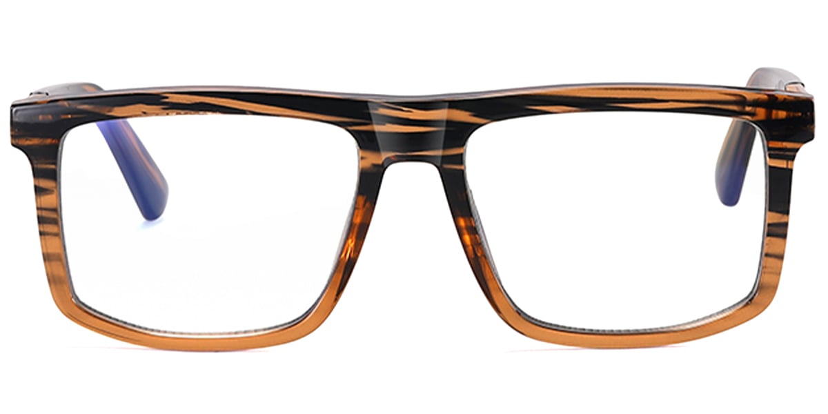 Rectangle Frame pattern-brown