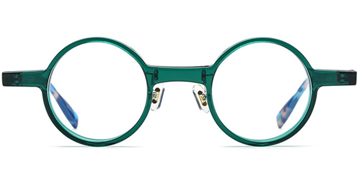 Acetate Round Frame translucent-green