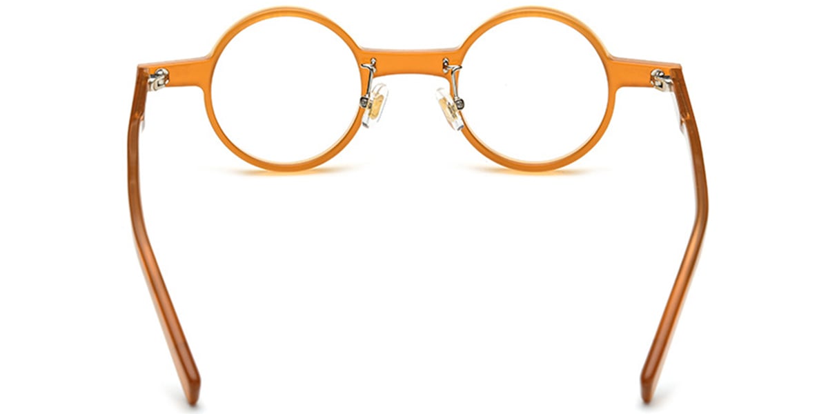 Acetate Round Frame orange