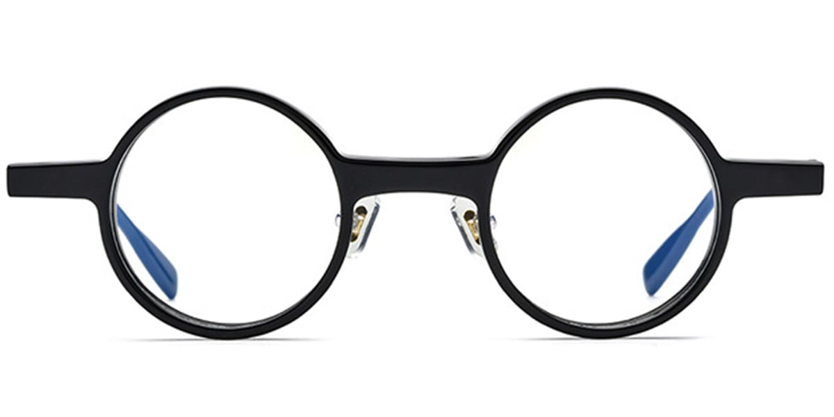 Acetate Round Frame black