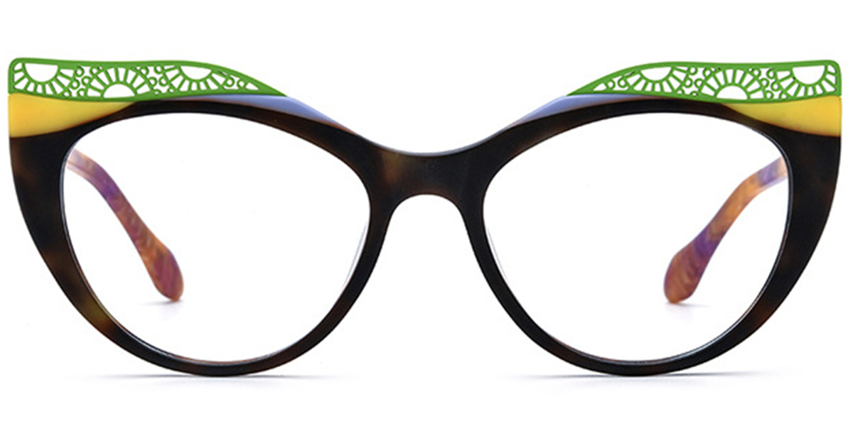 Acetate Cat Eye Frame pattern-tortoiseshell