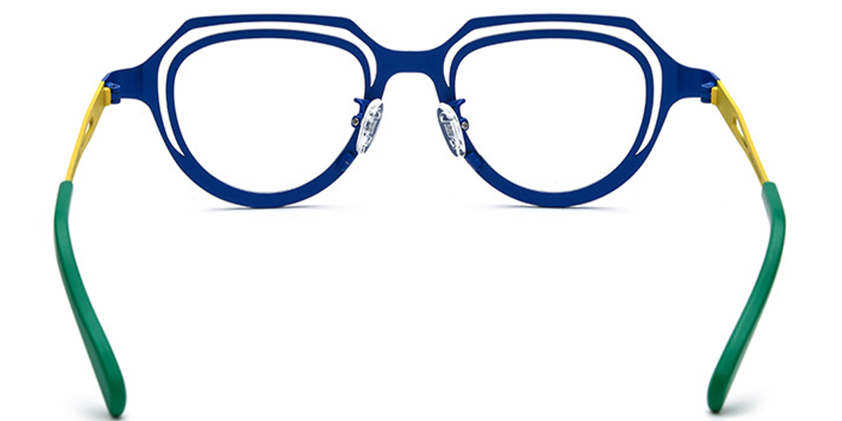 Titanium Geometric Frame blue