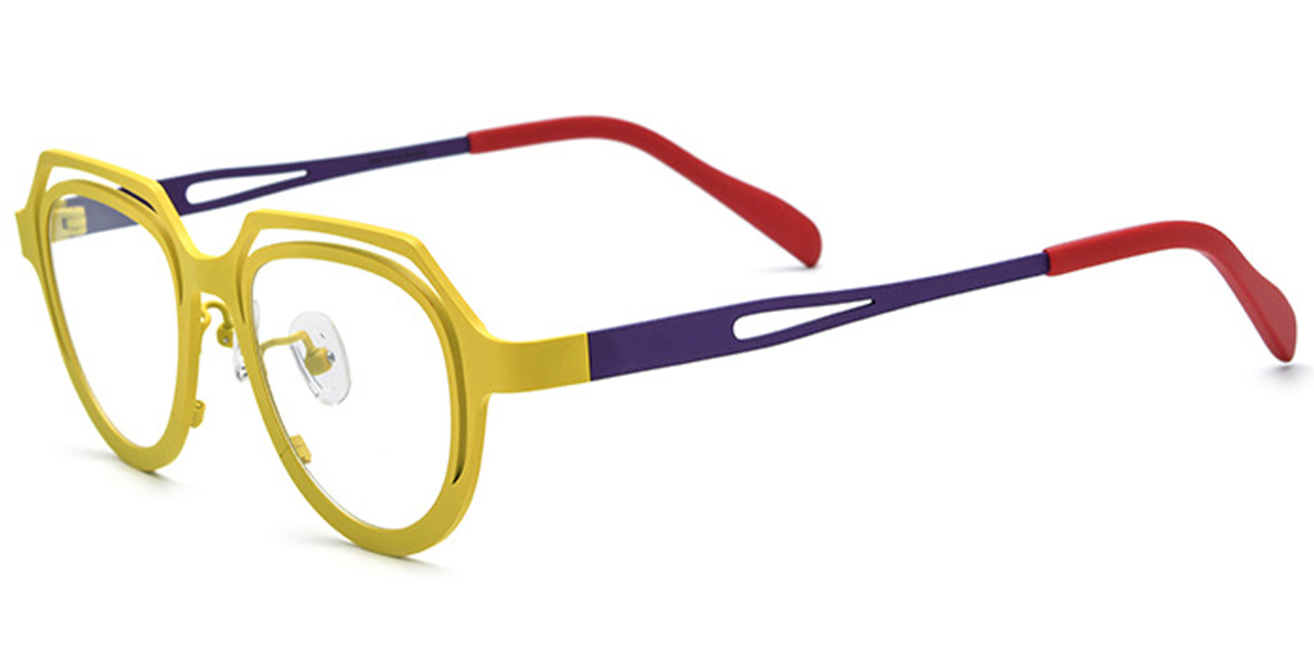 Titanium Geometric Frame yellow