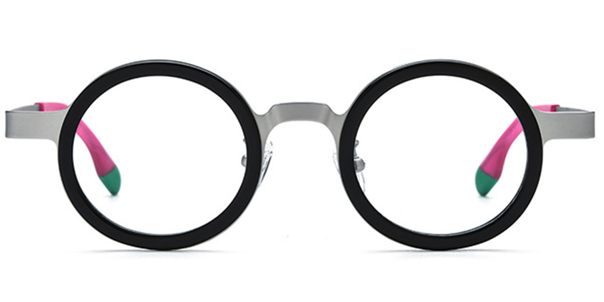 Titanium Round Frame black