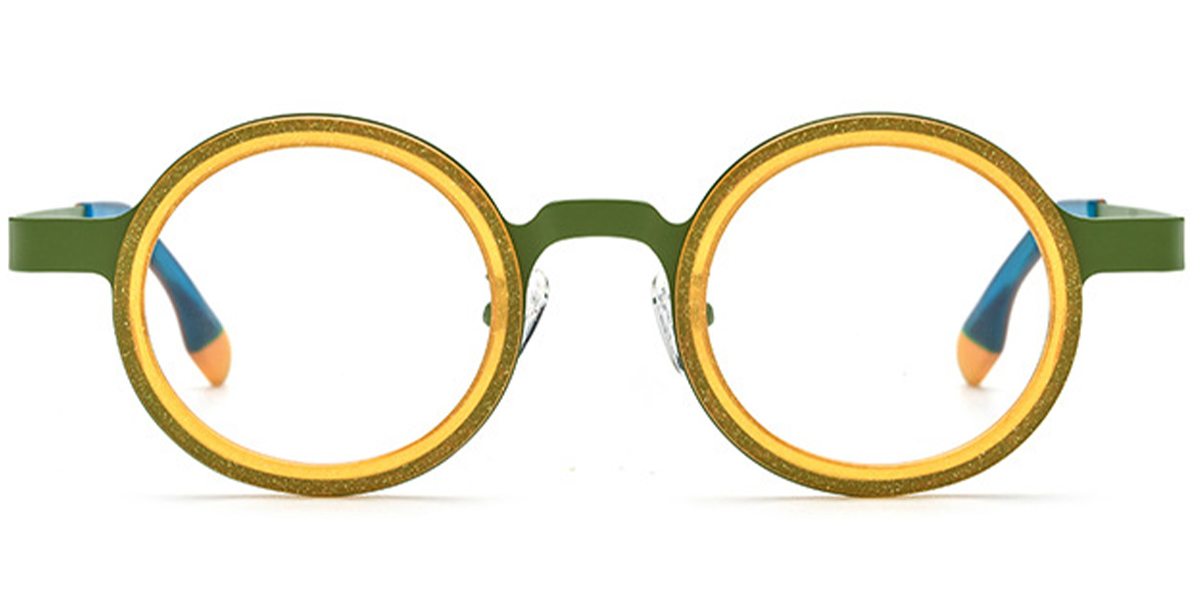 Titanium Round Frame translucent-yellow