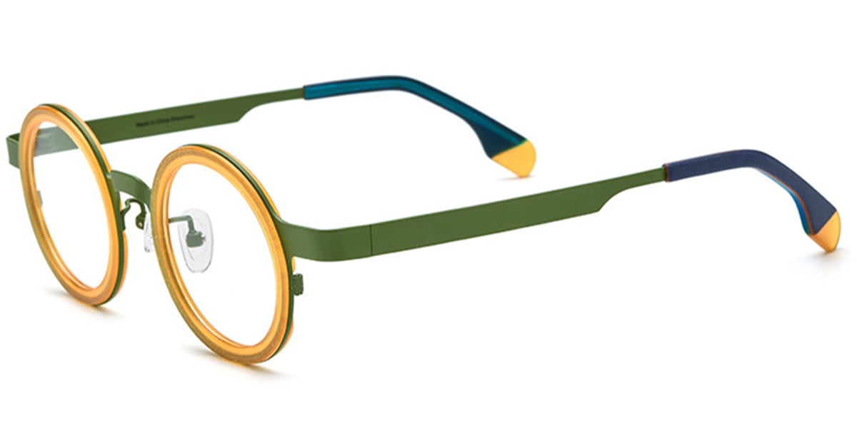 Titanium Round Frame translucent-yellow