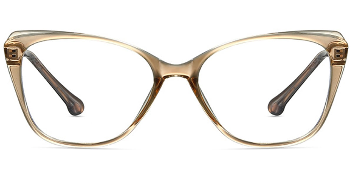 Cat Eye Frame translucent-brown