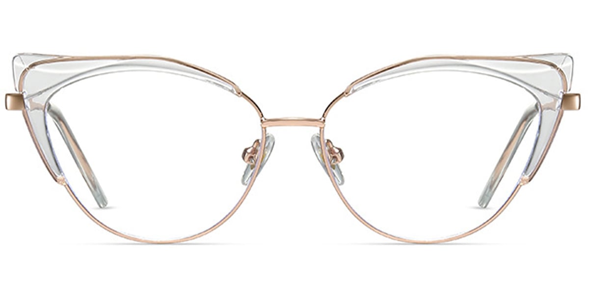 Cat Eye Frame translucent-white