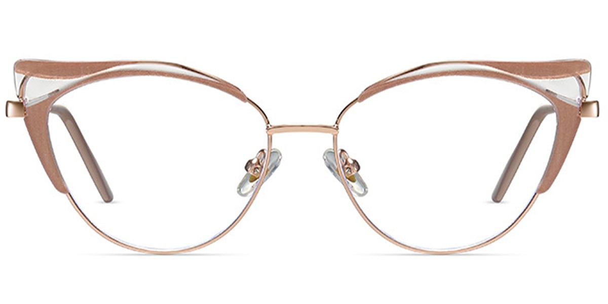 Cat Eye Frame pattern-pink