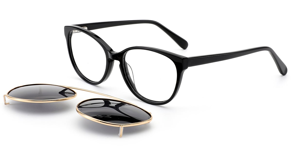 Acetate Cat Eye Frame black