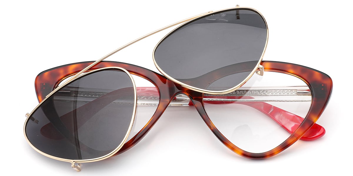 Acetate Geometric Frame tortoiseshell