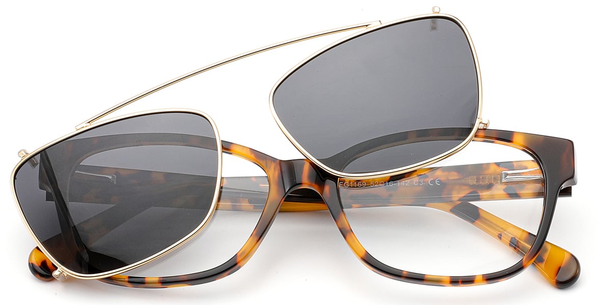 Acetate Rectangle Frame tortoiseshell