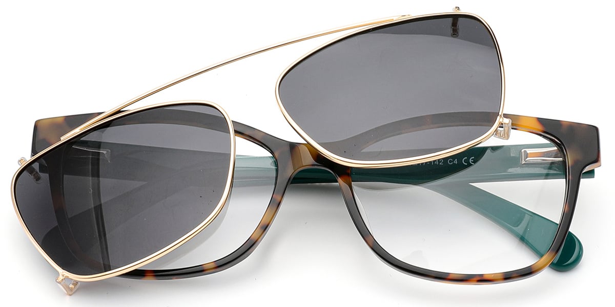 Acetate Rectangle Frame tortoiseshell