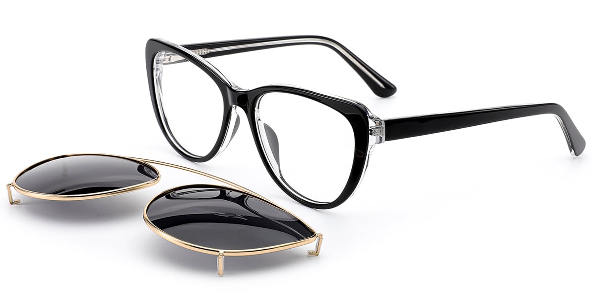 Acetate Cat Eye Frame black