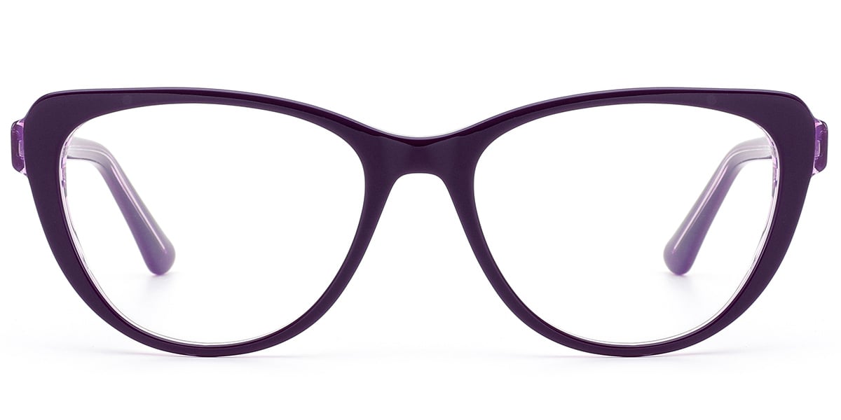 Acetate Cat Eye Frame purple