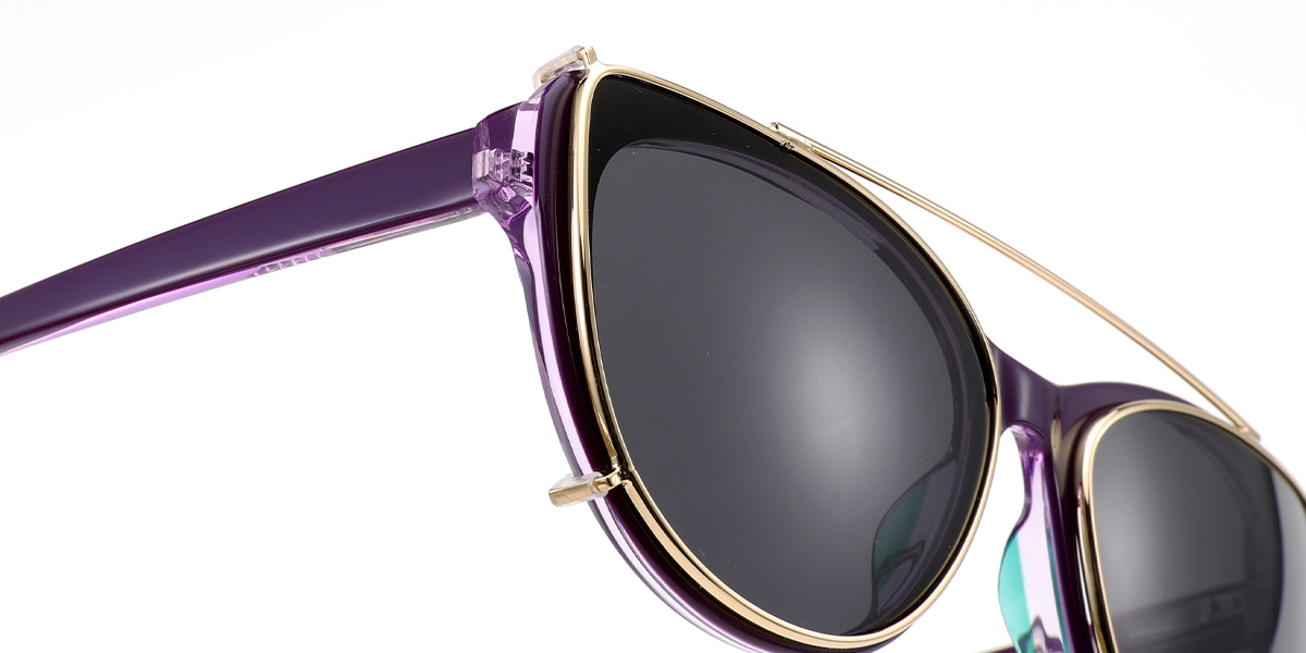 Acetate Cat Eye Frame purple