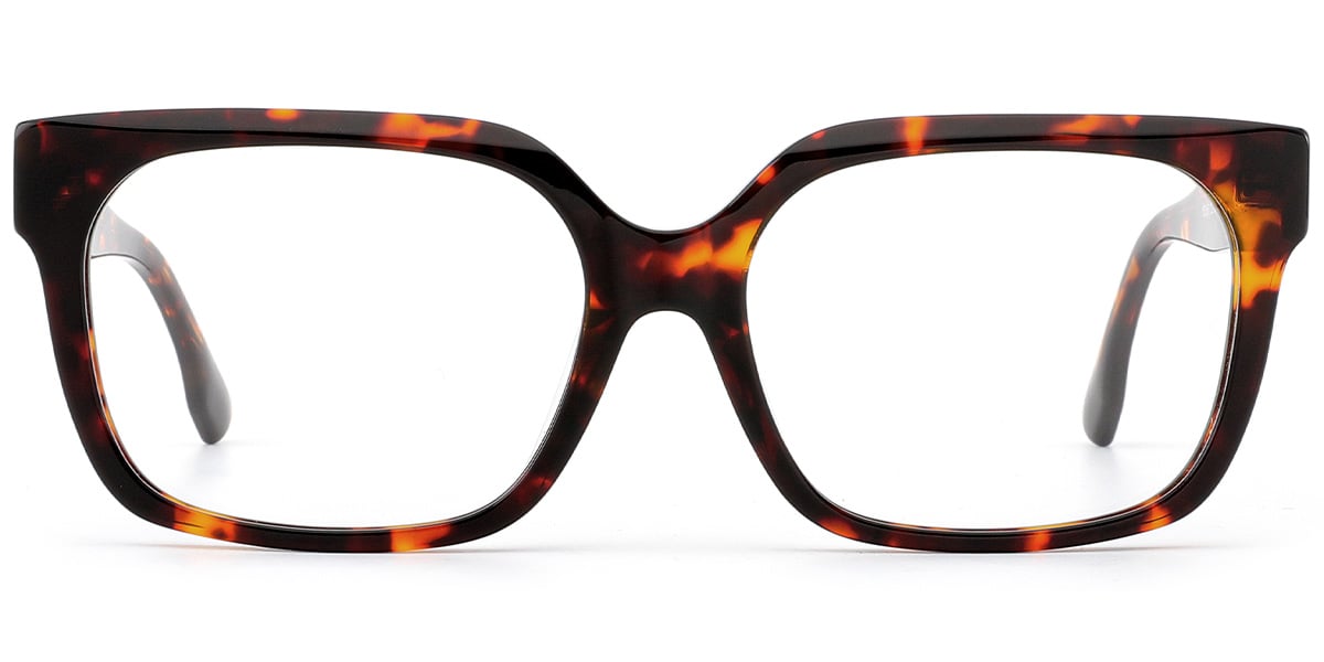 Acetate Square Frame tortoiseshell