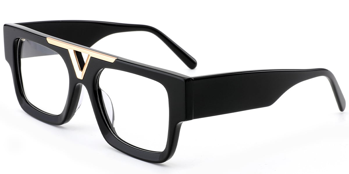 Acetate Aviator Frame black