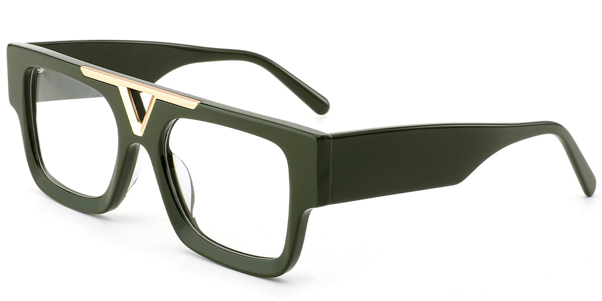 Acetate Aviator Frame green