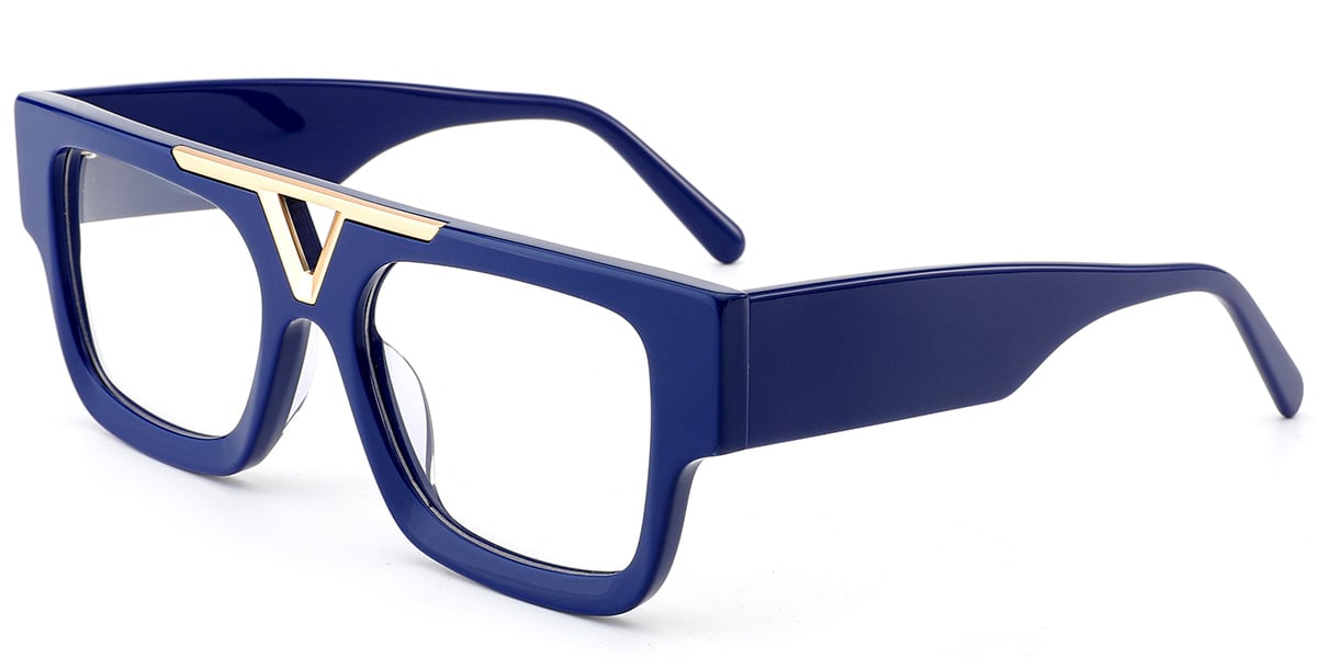 Acetate Aviator Frame blue