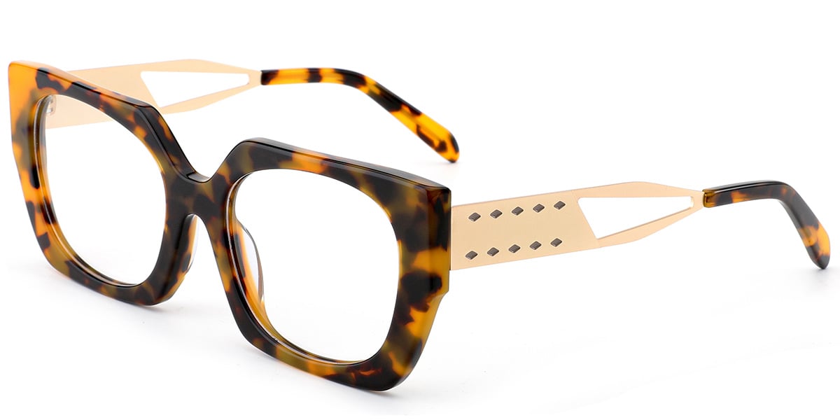 Acetate Square Frame tortoiseshell