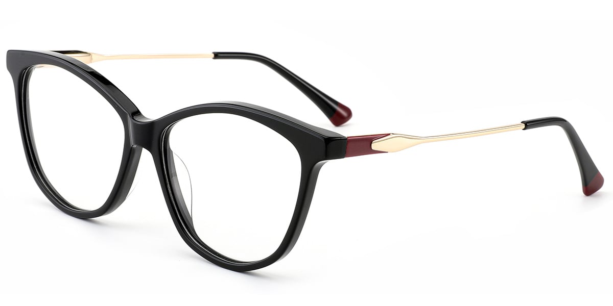 Acetate Cat Eye Frame black