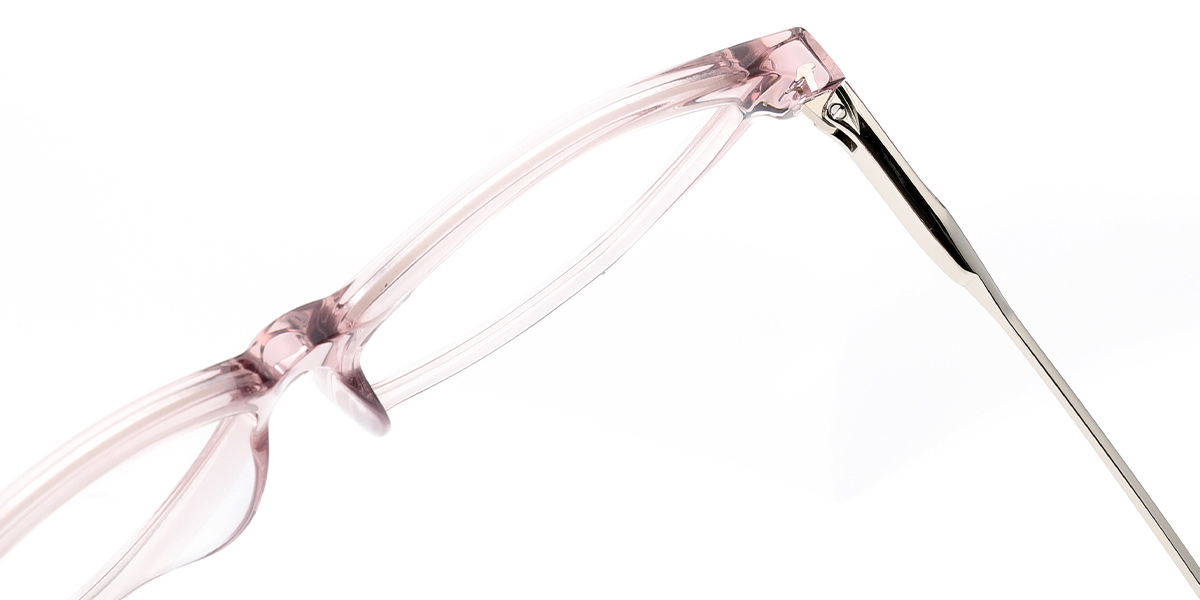 Acetate Cat Eye Frame translucent-pink