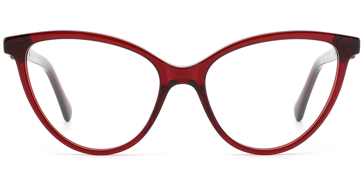 Acetate Cat Eye Frame red