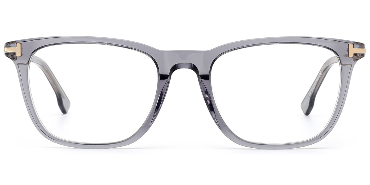 Acetate Rectangle Frame translucent-grey