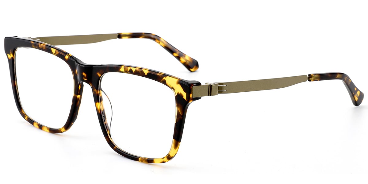 Acetate Square Frame tortoiseshell