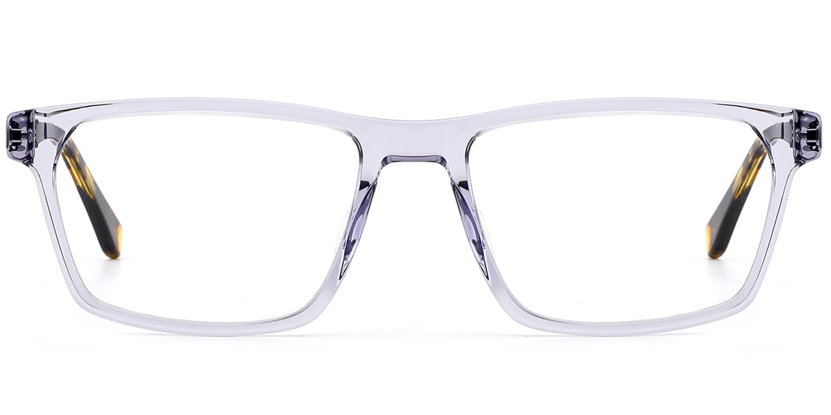 Acetate Rectangle Frame translucent-grey