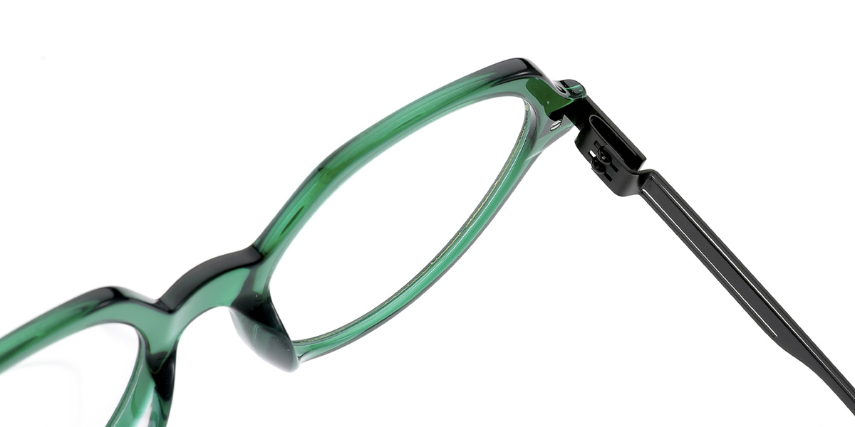 Acetate Round Frame translucent-green