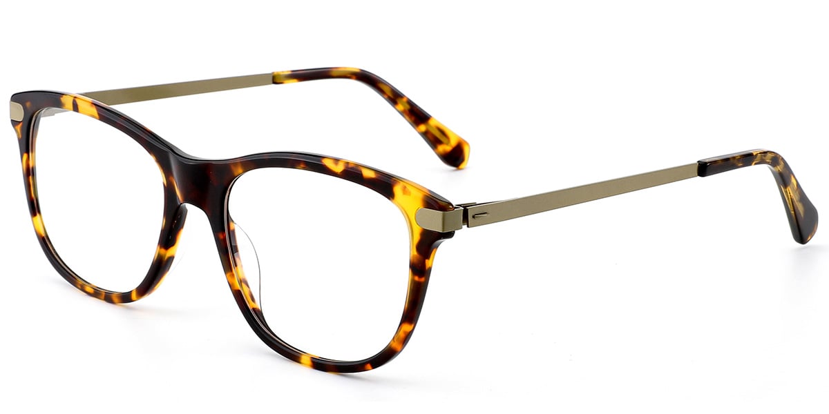 Acetate Square Frame tortoiseshell