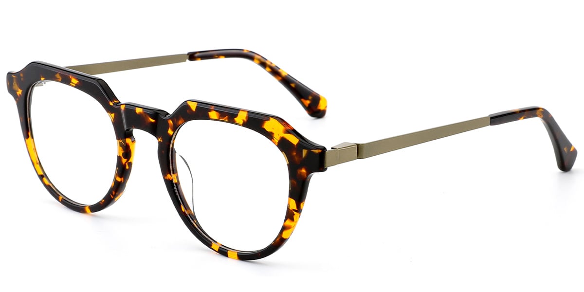 Acetate Geometric Frame tortoiseshell