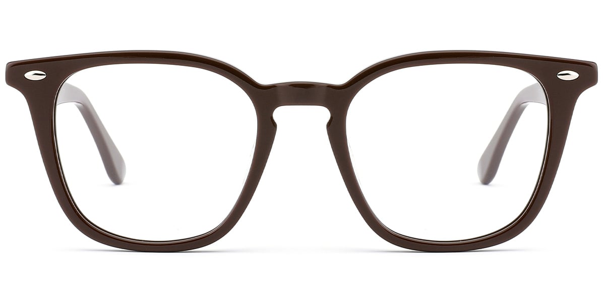 Acetate Square Frame brown