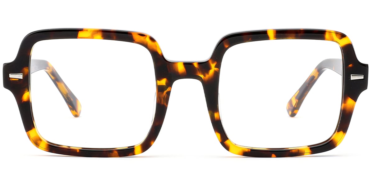 Acetate Square Frame tortoiseshell