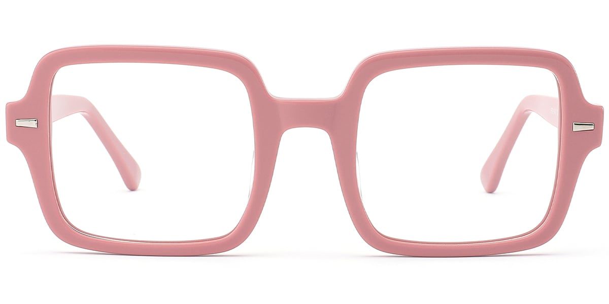 Acetate Square Frame pink