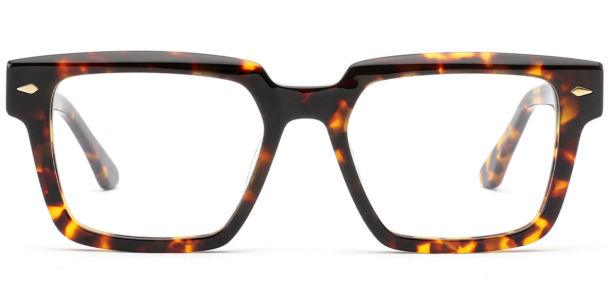 Acetate Square Frame tortoiseshell