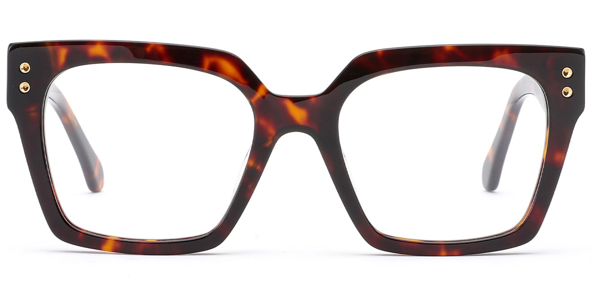 Acetate Square Frame tortoiseshell