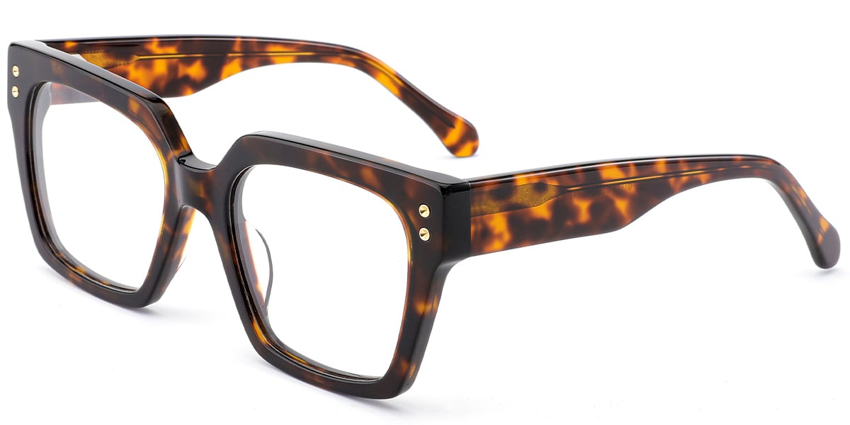 Acetate Square Frame tortoiseshell