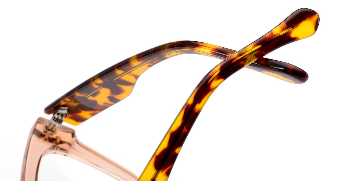 Acetate Square Frame translucent-brown